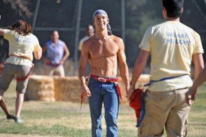 Here's a picture of Ryan Kwanten without a shirt.